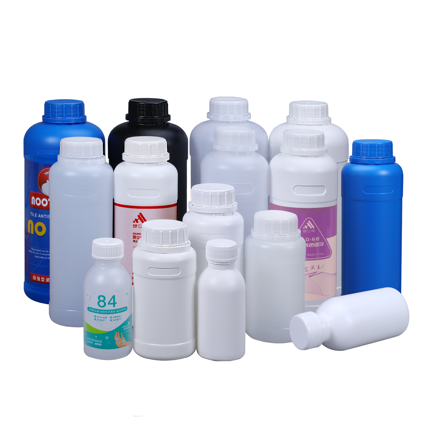 常规PE圆瓶系列（100ml–1000ml）